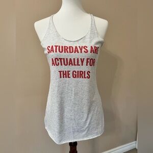 Next Level Saturdays Are Actually For The Girls Racerback Tank (10)